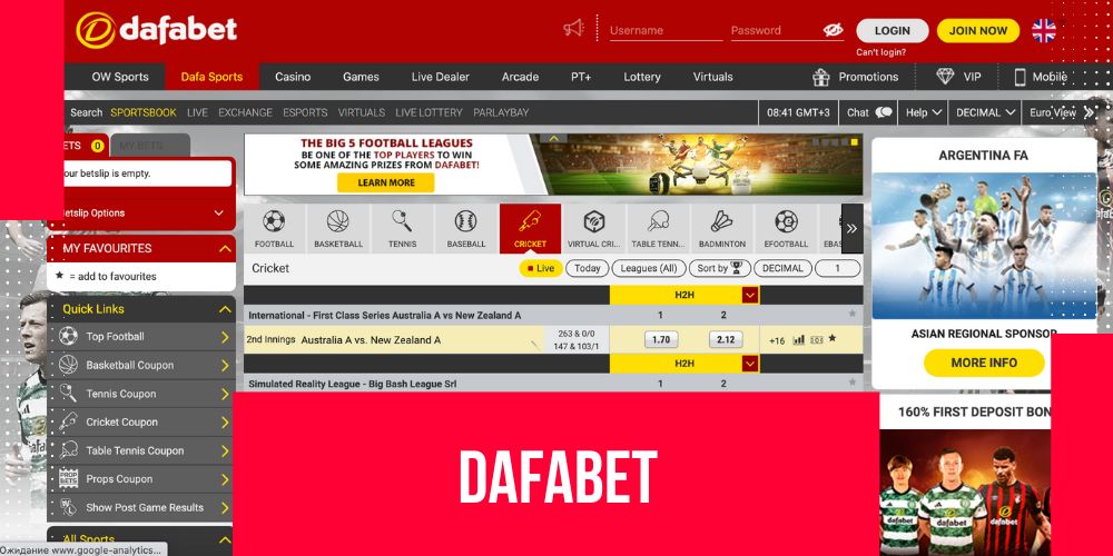 Bet on top sports events with Dafabet site